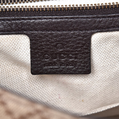 Gucci Diamante Cellarius Calfskin Medium 1973 Shoulder Bag Beige Ebony Cocoa 6 of 7
