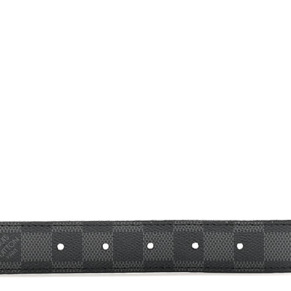 Louis Vuitton Damier Graphite 40mm LV Initiales Belt 85 34 4 of 7