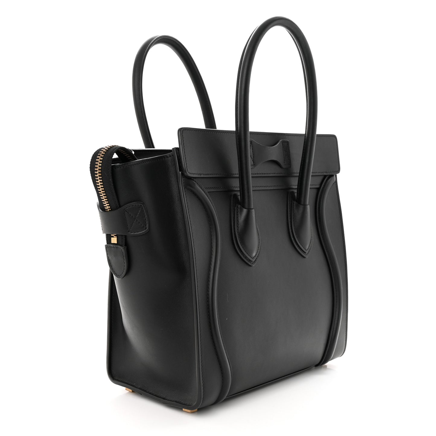Smooth Calfskin Micro Luggage Black