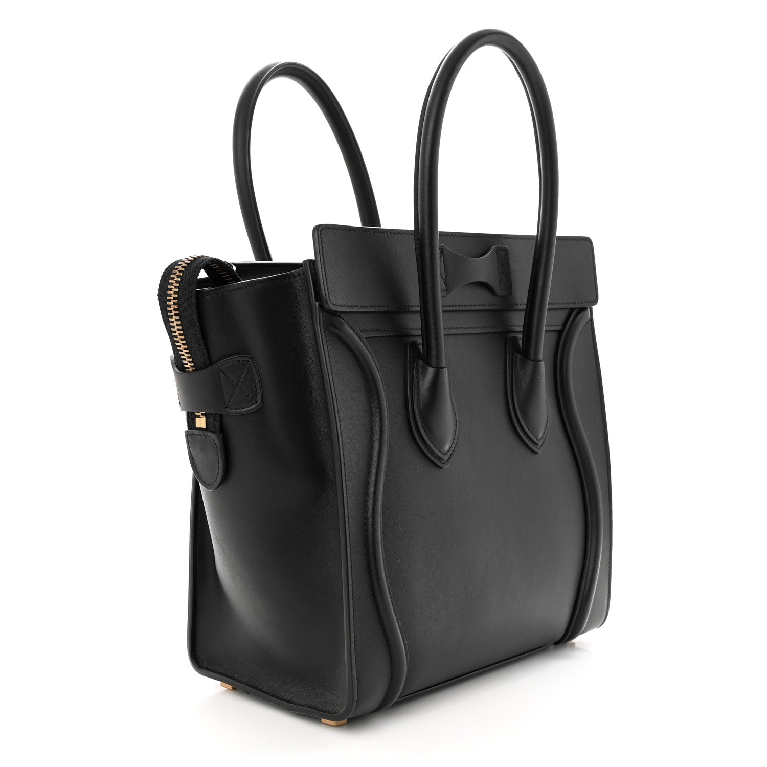 Celine Smooth Calfskin Micro Luggage Black 3 of 12