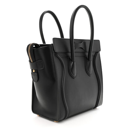 Celine Smooth Calfskin Micro Luggage Black 3 of 12