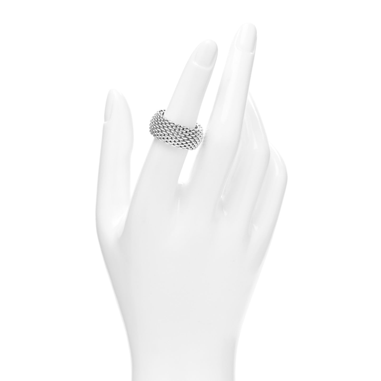 Sterling Silver Somerset Mesh Ring 51 5.75