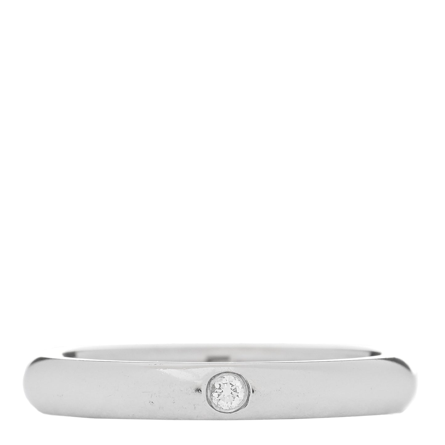 Platinum Diamond Elsa Peretti Band Ring 49 5