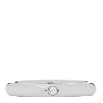 Tiffany Platinum Diamond Elsa Peretti Band Ring 49 5 1 of 5