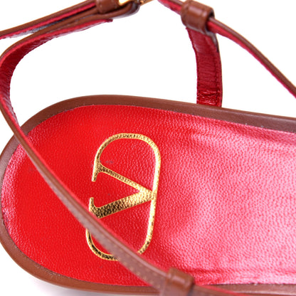 Valentino Garavani Calfskin Vlogo Slingback 40mm Pumps 39.5 Gingerbread 9 of 9
