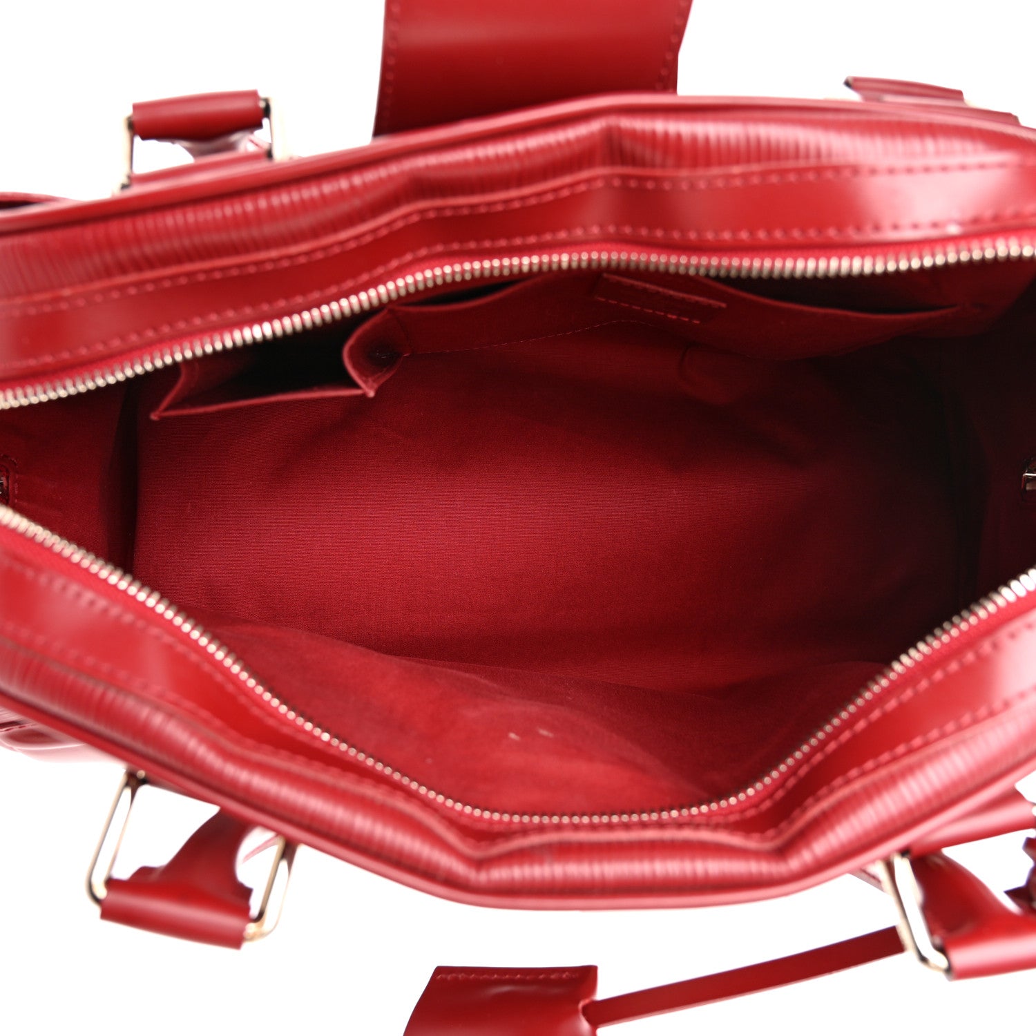Louis Vuitton Epi Bowling Montaigne GM Red 5 of 14