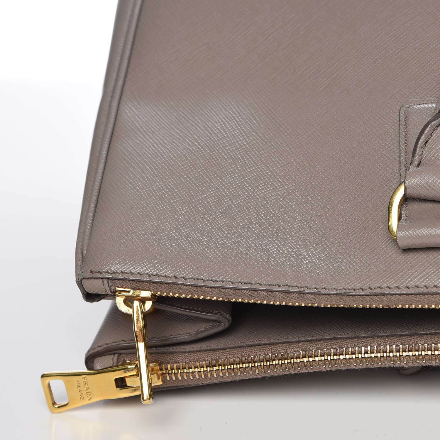Prada Saffiano Lux Extra Large Galleria Double Zip Tote Argilla 12 of 23