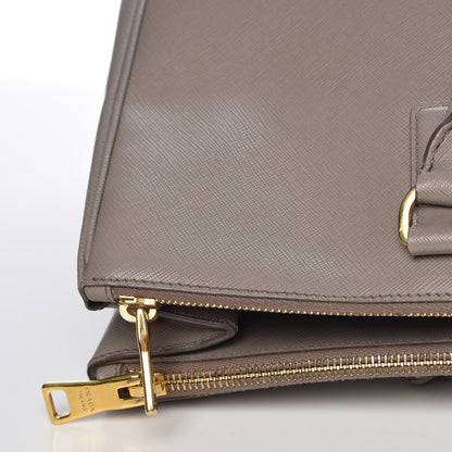 Prada Saffiano Lux Extra Large Galleria Double Zip Tote Argilla 12 of 23