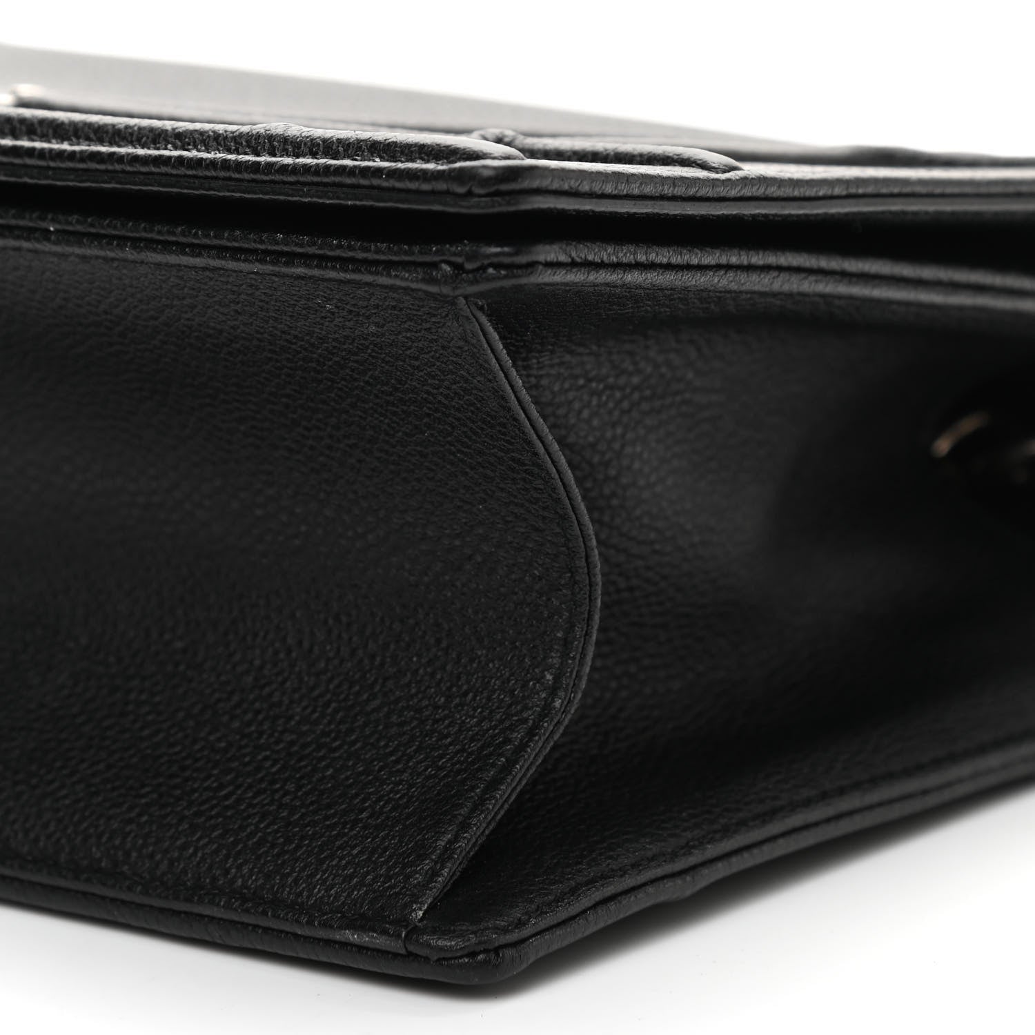 Christian Dior Grained Calfskin Medium Diorama Flap Bag Black 8 of 9