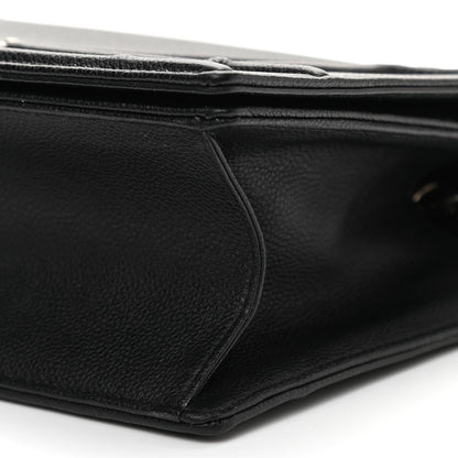 Christian Dior Grained Calfskin Medium Diorama Flap Bag Black 8 of 9