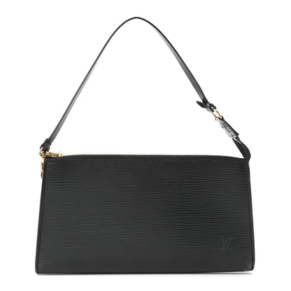 Louis Vuitton Epi Pochette Accessories 24 Black 1 of 11
