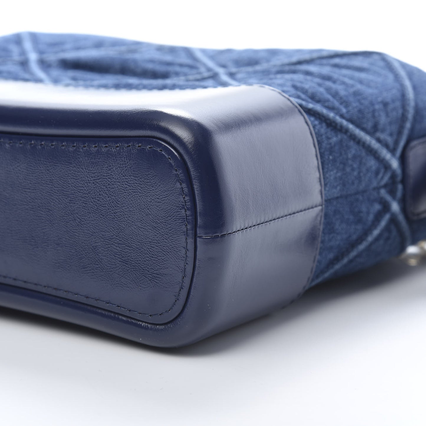 Denim Calfskin Small Gabrielle Hobo Blue