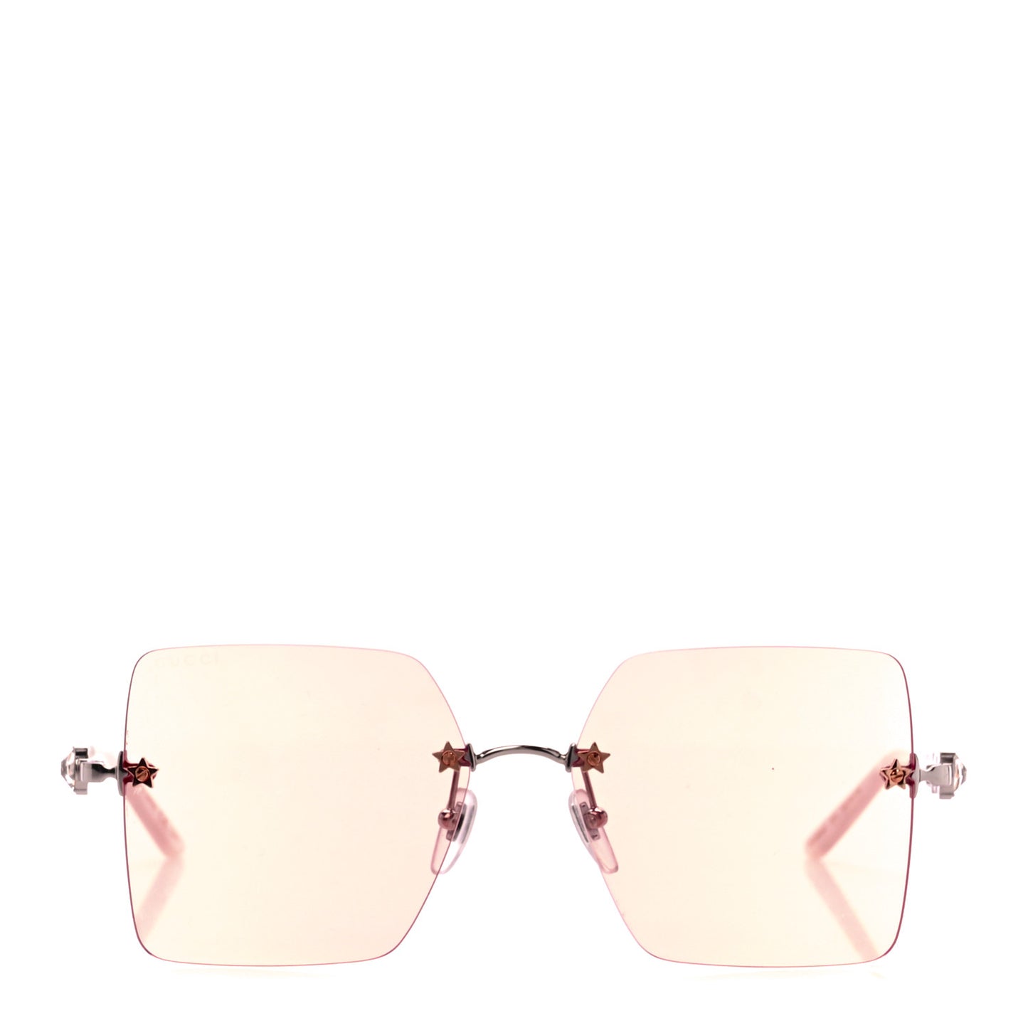 Crystal Metal Sunglasses GG0644S Gold Silver