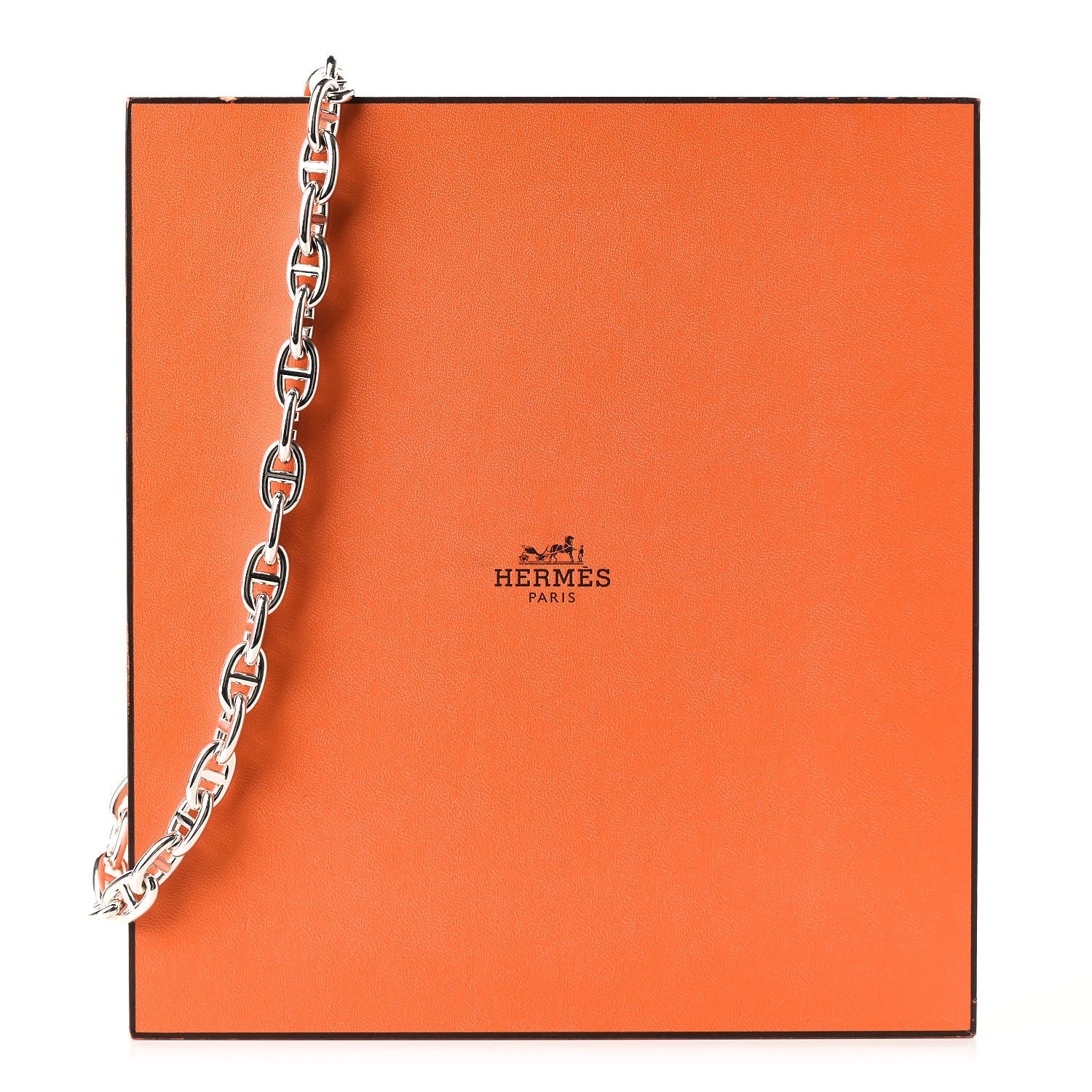 Hermes Sterling Silver MM Chaine D'Ancre Necklace 5 of 5