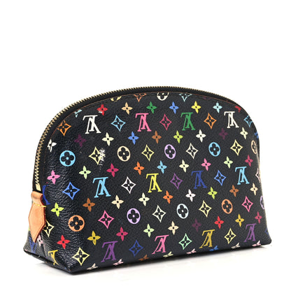 Louis Vuitton Monogram Multicolor Cosmetic Pouch Black Grenade 3 of 8