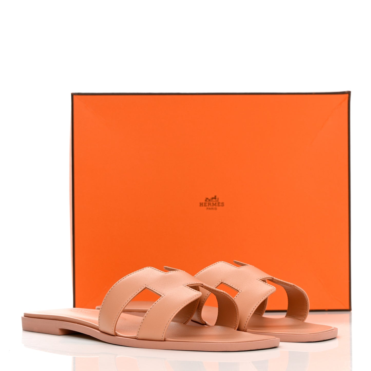 Calfskin Oran Sandals 41 Granit Rose