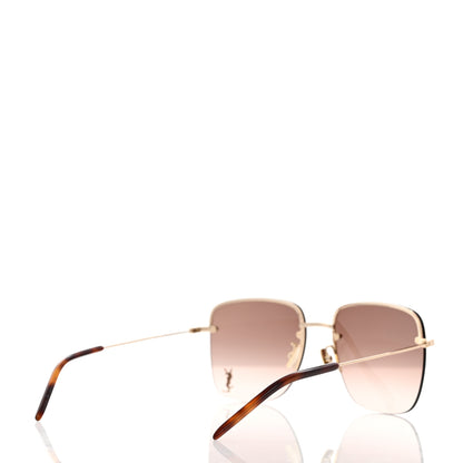 Saint Laurent Metal SL 312 M Sunglasses Gold 4 of 8