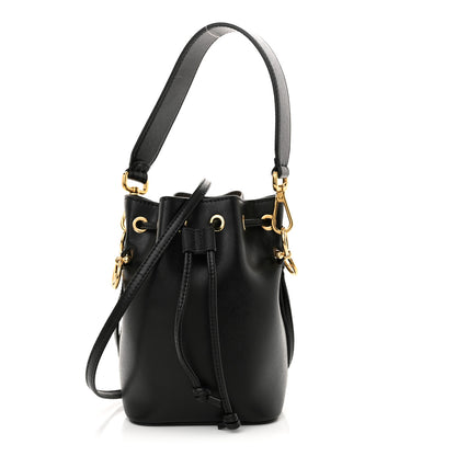Fendi Vitello Liberty Lucido F is Fendi Mini Mon Tresor Bucket Bag Black 1 of 11