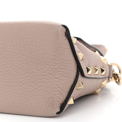 Valentino Garavani Pebbled Calfskin Mini Rockstud Crossbody Bag Poudre 9 of 9