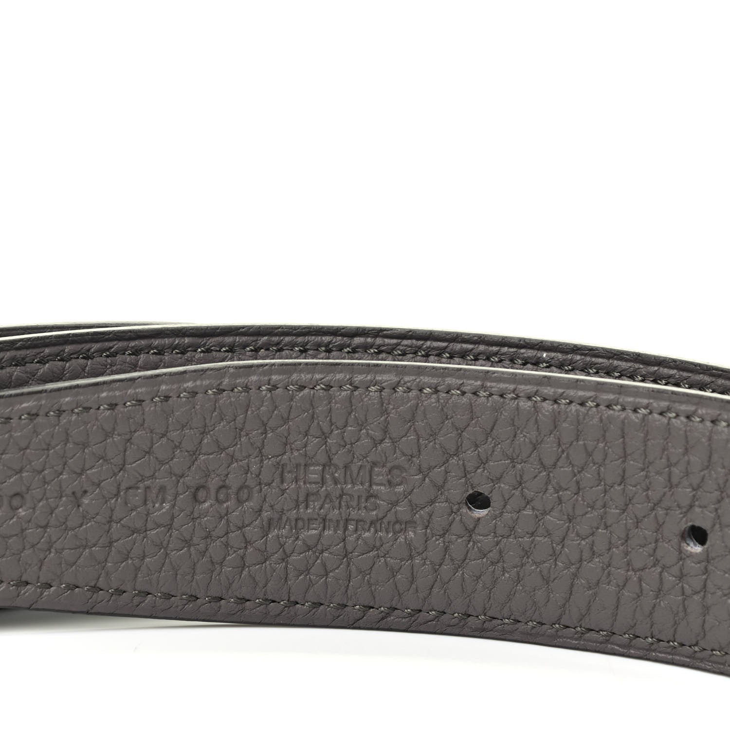 Hermes Box Togo 32mm Belt Strap 90 Black Etain 3 of 3