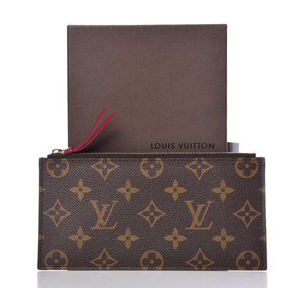 Louis Vuitton Monogram Felicie Chain Wallet Zippered Insert Fuchsia 7 of 7