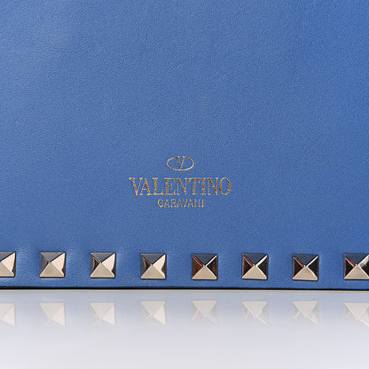 Valentino Garavani Nappa Small Rockstud Wristlet Clutch Light Sapphire 8 of 8
