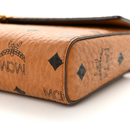 MCM Visetos Millie Wallet On Chain Cognac 10 of 12