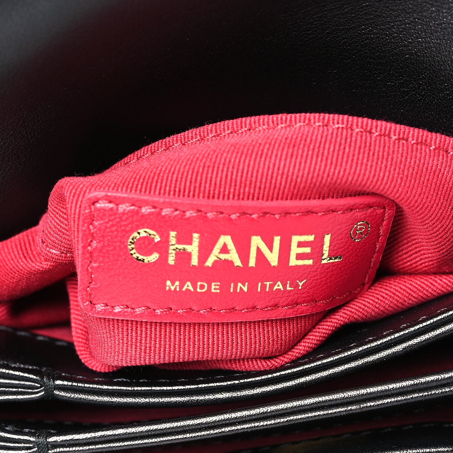 Chanel Calfskin Quilted Pearl Jewel Chain Flap Black 6 of 9
