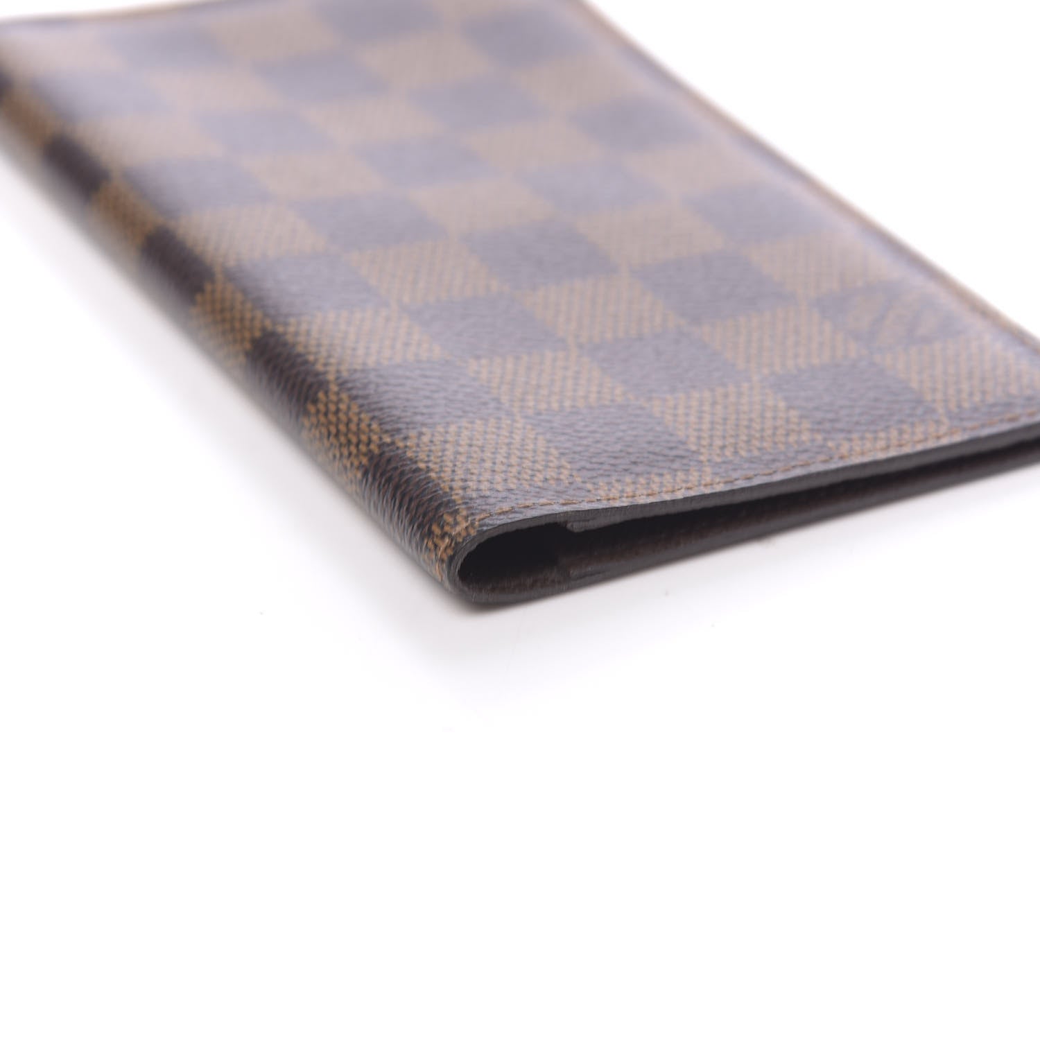 Louis Vuitton Damier Ebene Checkbook Cover Wallet 7 of 10