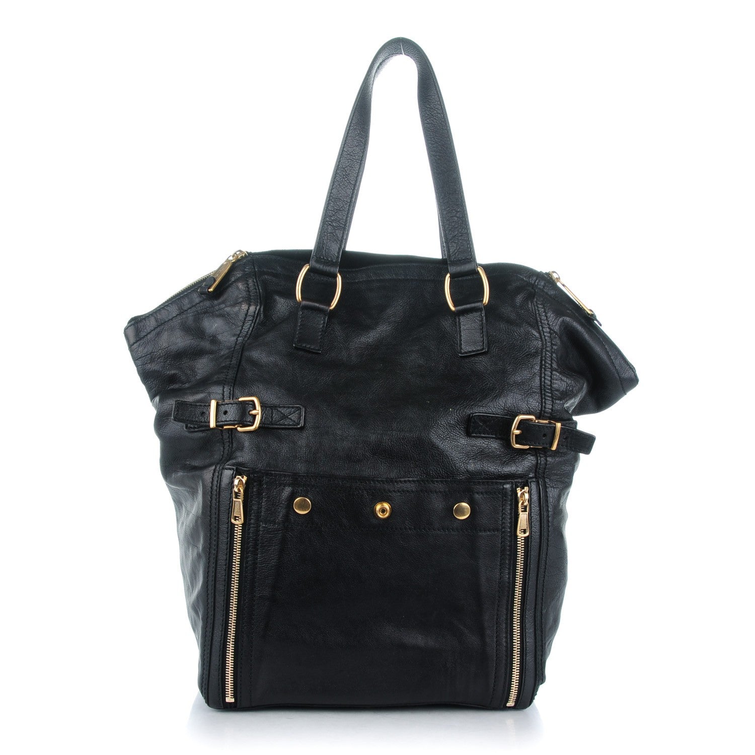 Saint Laurent Calfskin XL Downtown Tote Black 1 of 8