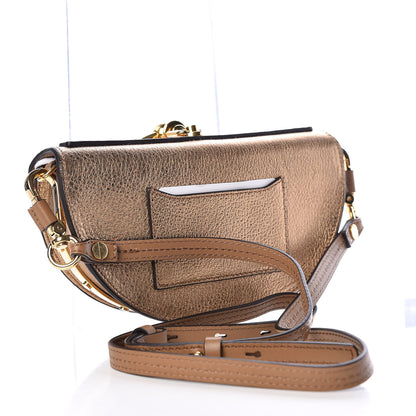 Chloe Metallic Calfskin Small Nile Bracelet Minaudiere Bag Gold 3 of 10