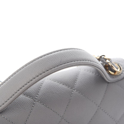 Chanel Caviar Quilted Small Business Affinity Flap Grey 10 of 10