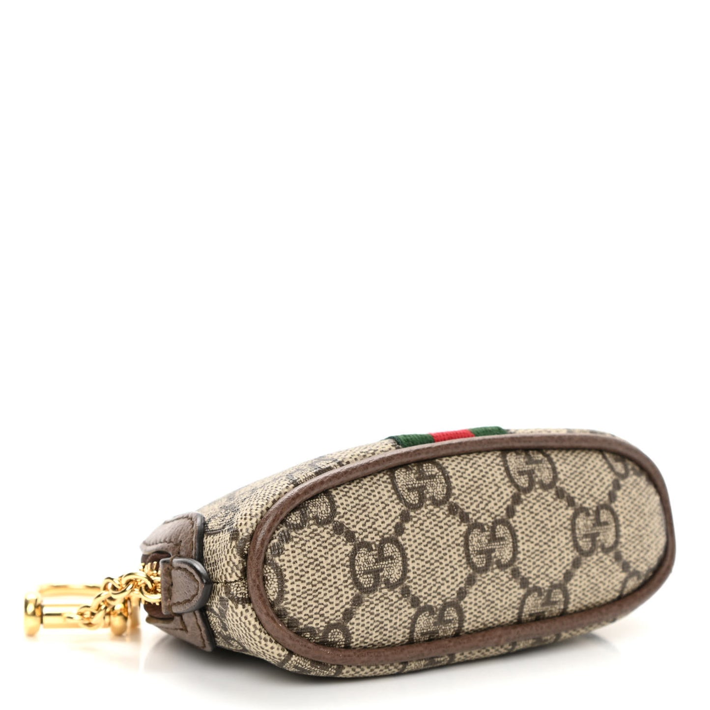 GG Supreme Monogram Web Ophidia Dome Key Pouch Beige New Acero