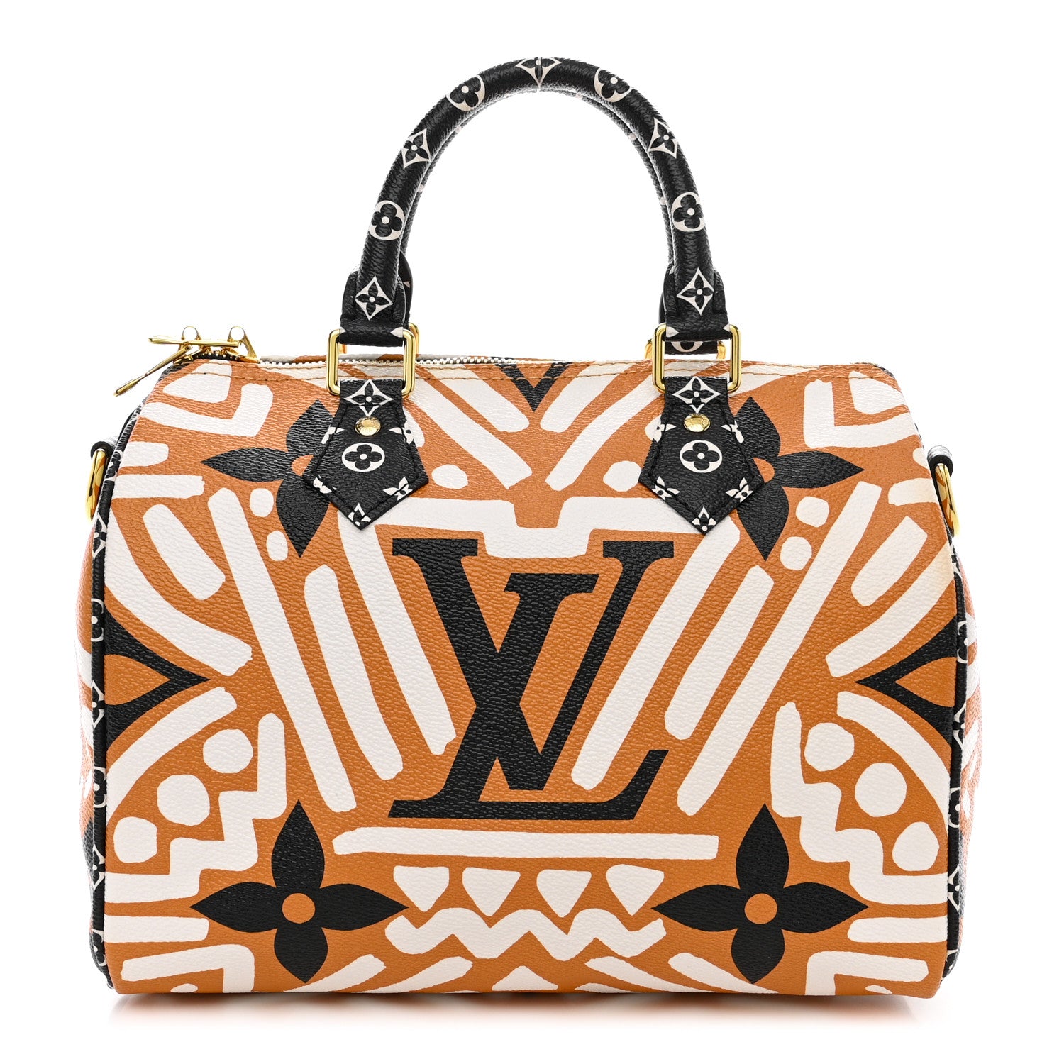 Louis Vuitton Monogram Giant Crafty Speedy Bandouliere 25 Creme Caramel 1 of 9