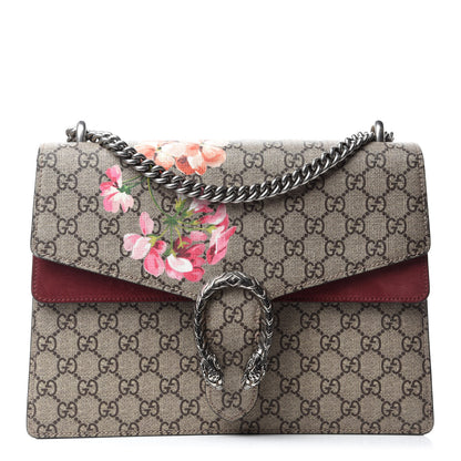 Gucci GG Supreme Monogram Blooms Medium Dionysus Shoulder Bag Beige Multicolor Dry Rose 1 of 10