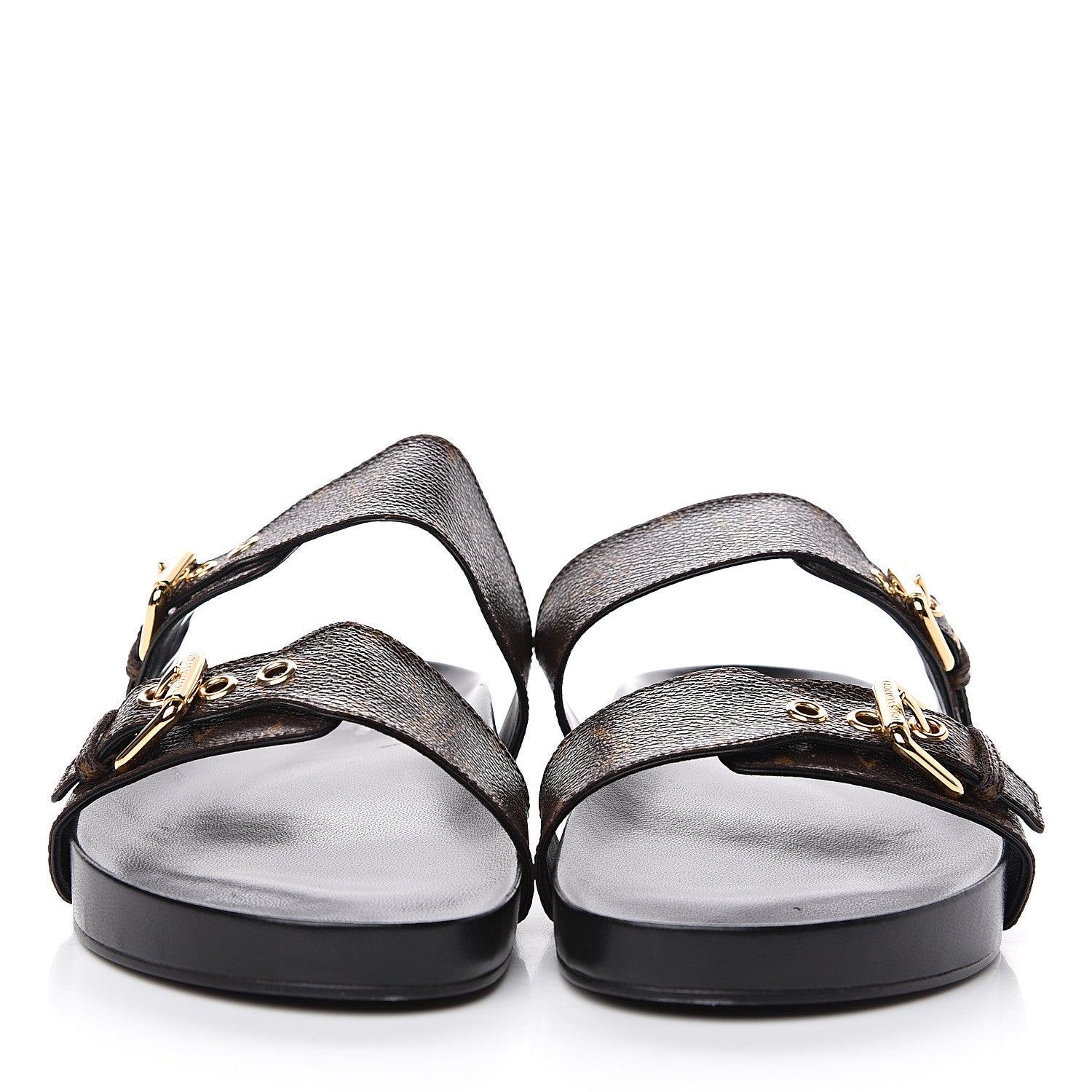 Louis Vuitton Monogram Bom Dia Mule Sandals 42 Black 2 of 8