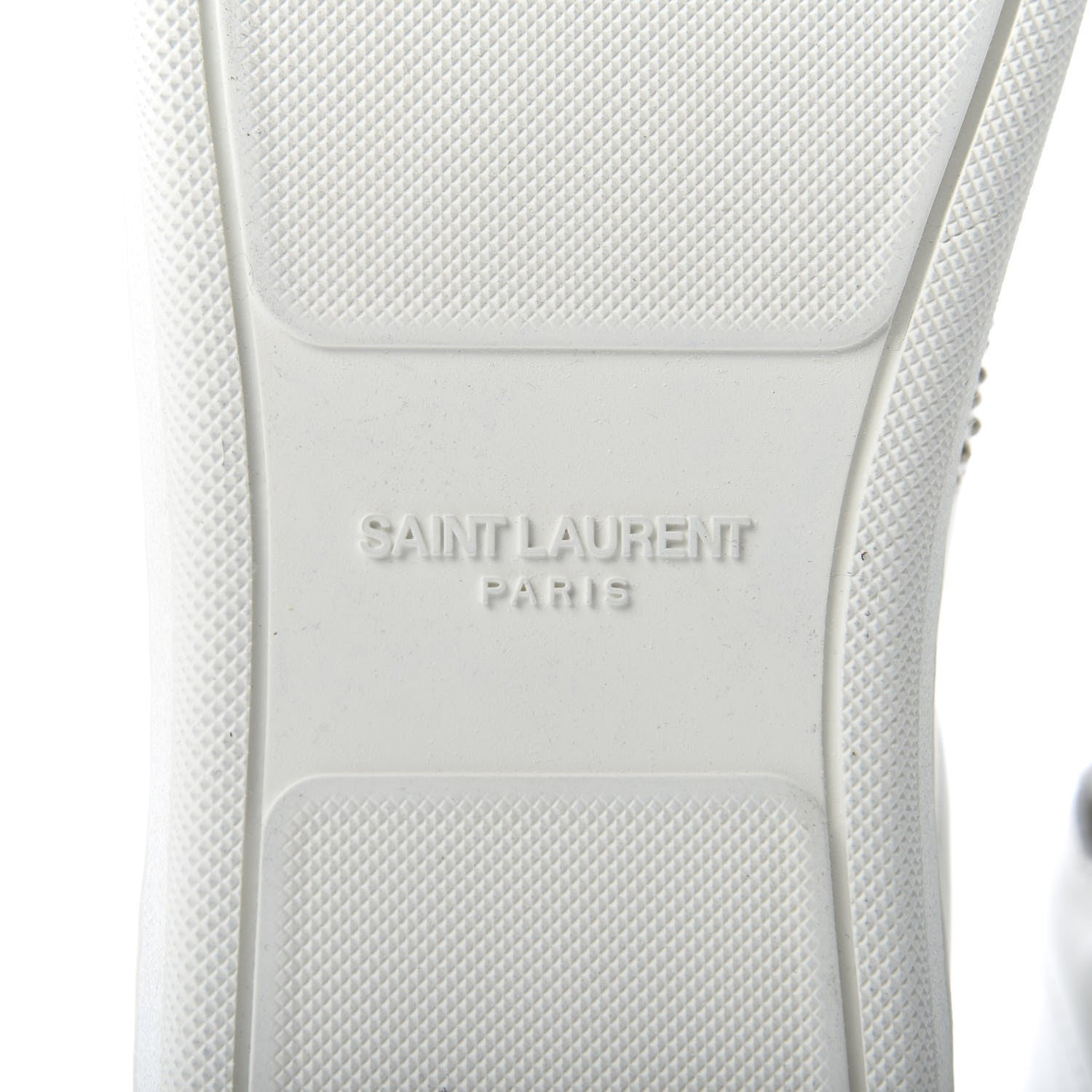 Saint Laurent Nappa Wolly High Top Sneakers 37.5 Optique White 7 of 9