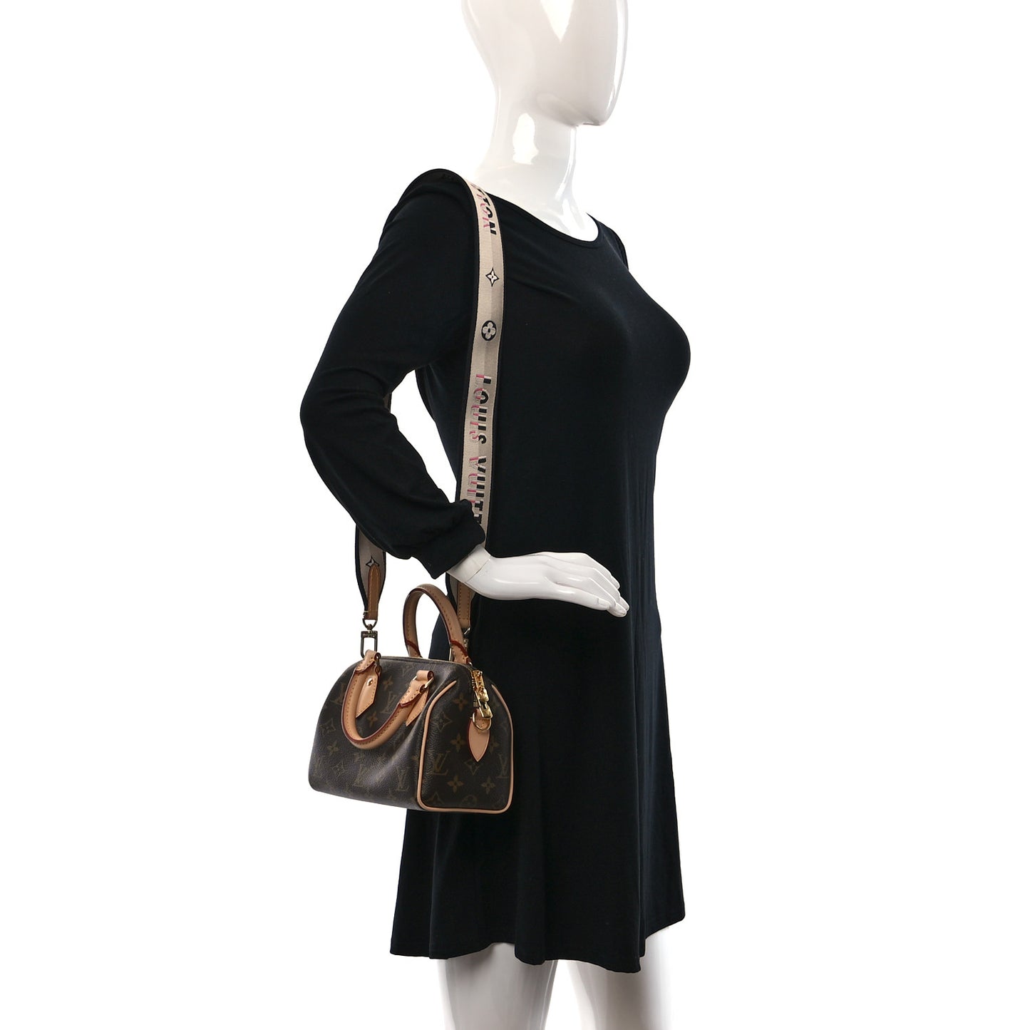 Monogram Speedy Bandouliere 20 Black