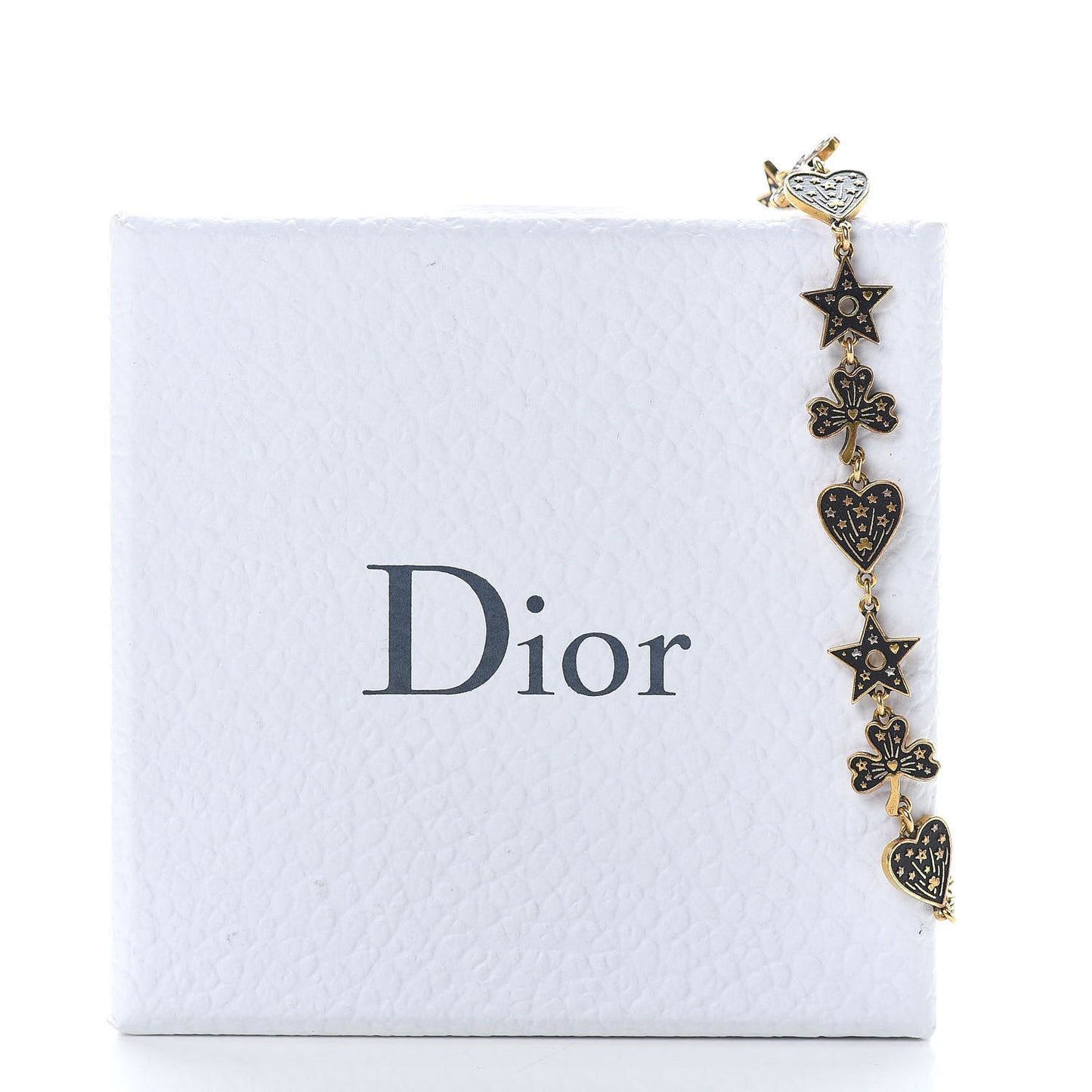 Metal Star Heart Bracelet Black Gold
