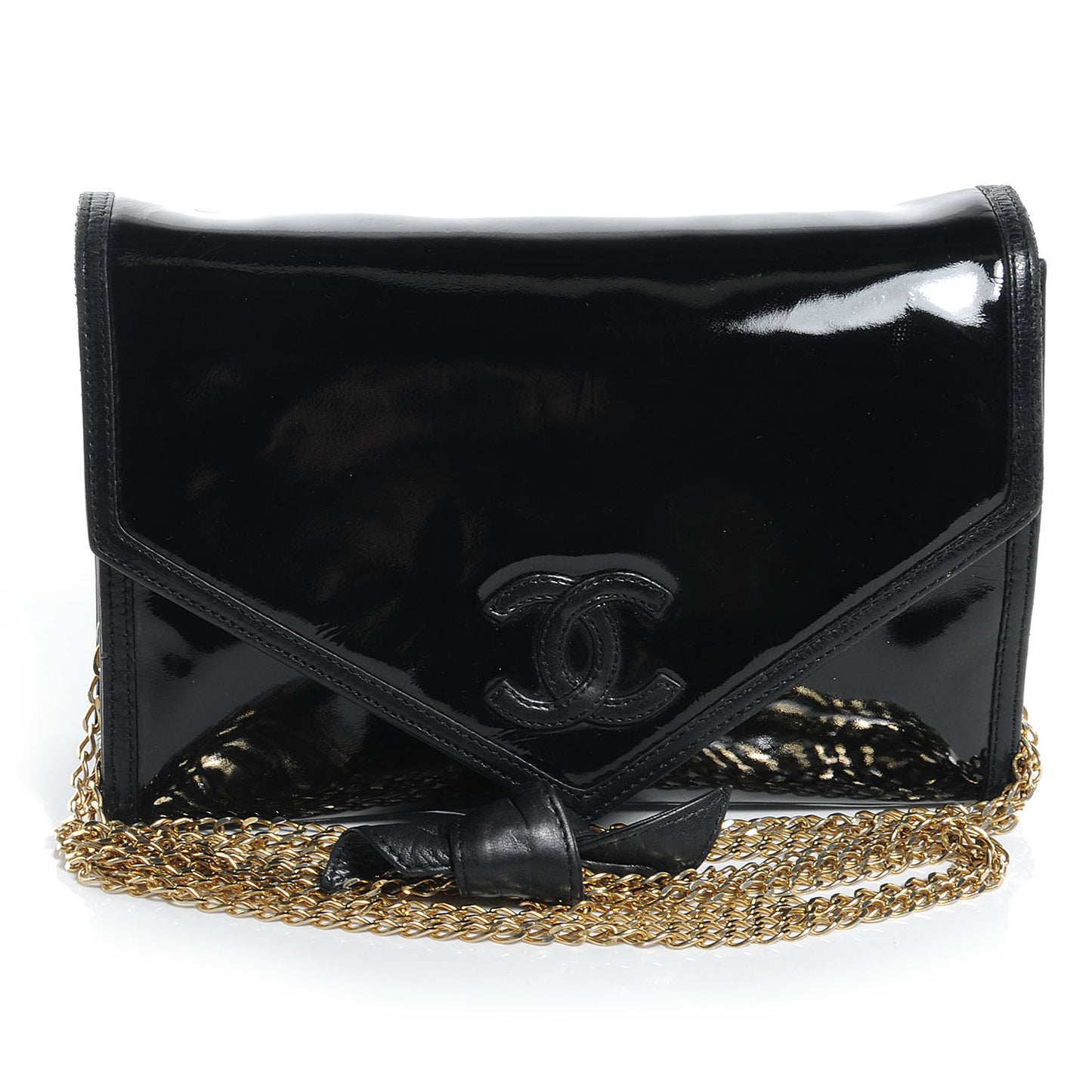 Patent Envelope Flap Bag Black