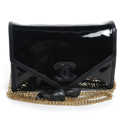 Chanel Patent Envelope Flap Bag Black 1 of 8