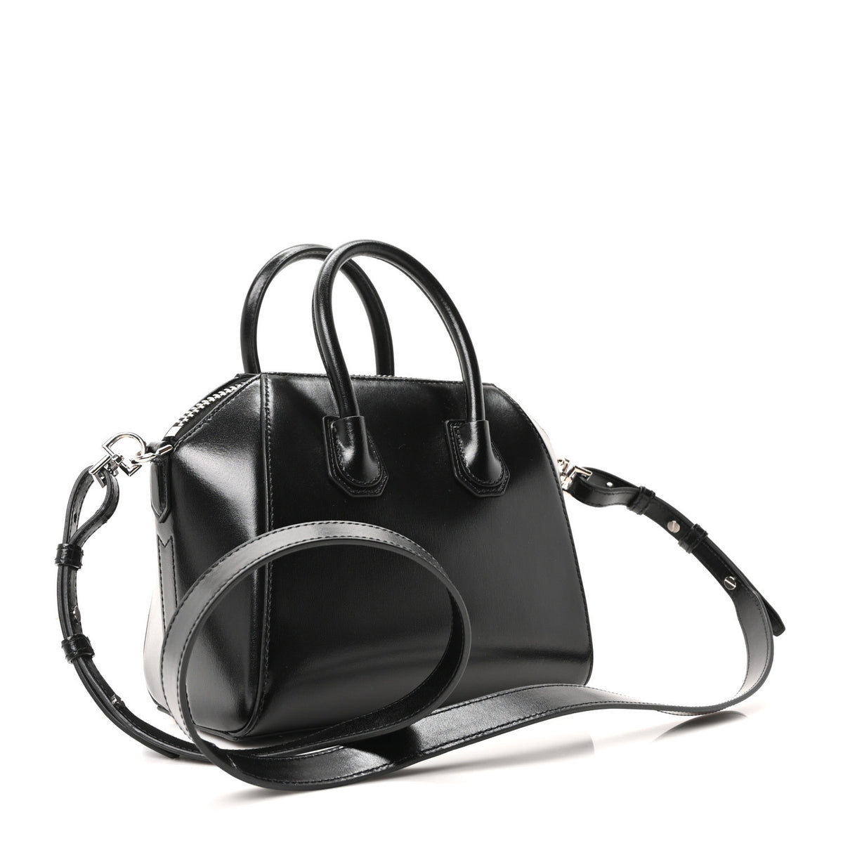 Givenchy Shiny Lord Calfskin Mini Antigona Black 3 of 10