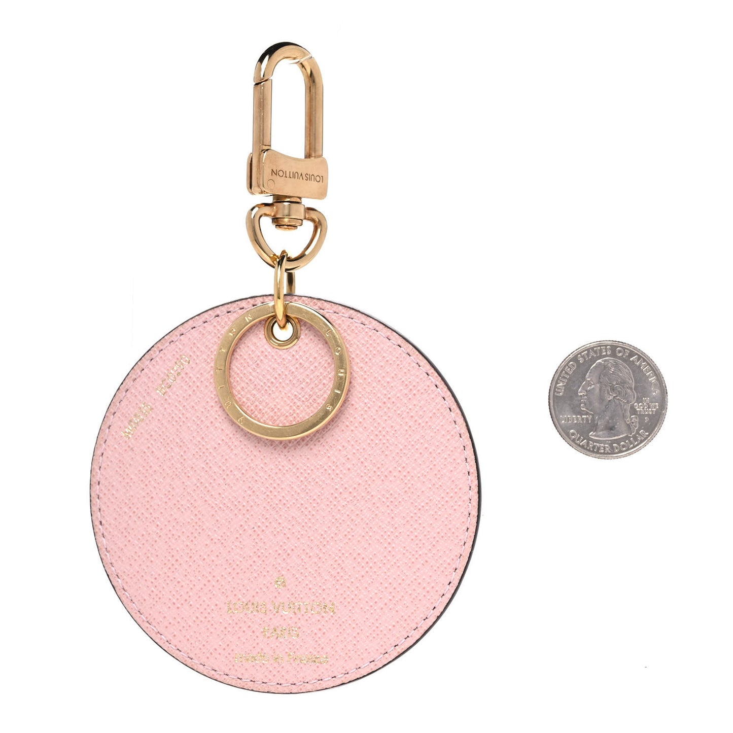 Monogram 2020 Christmas Animation Big Wheel Bag Charm Key Ring Rose Ballerine