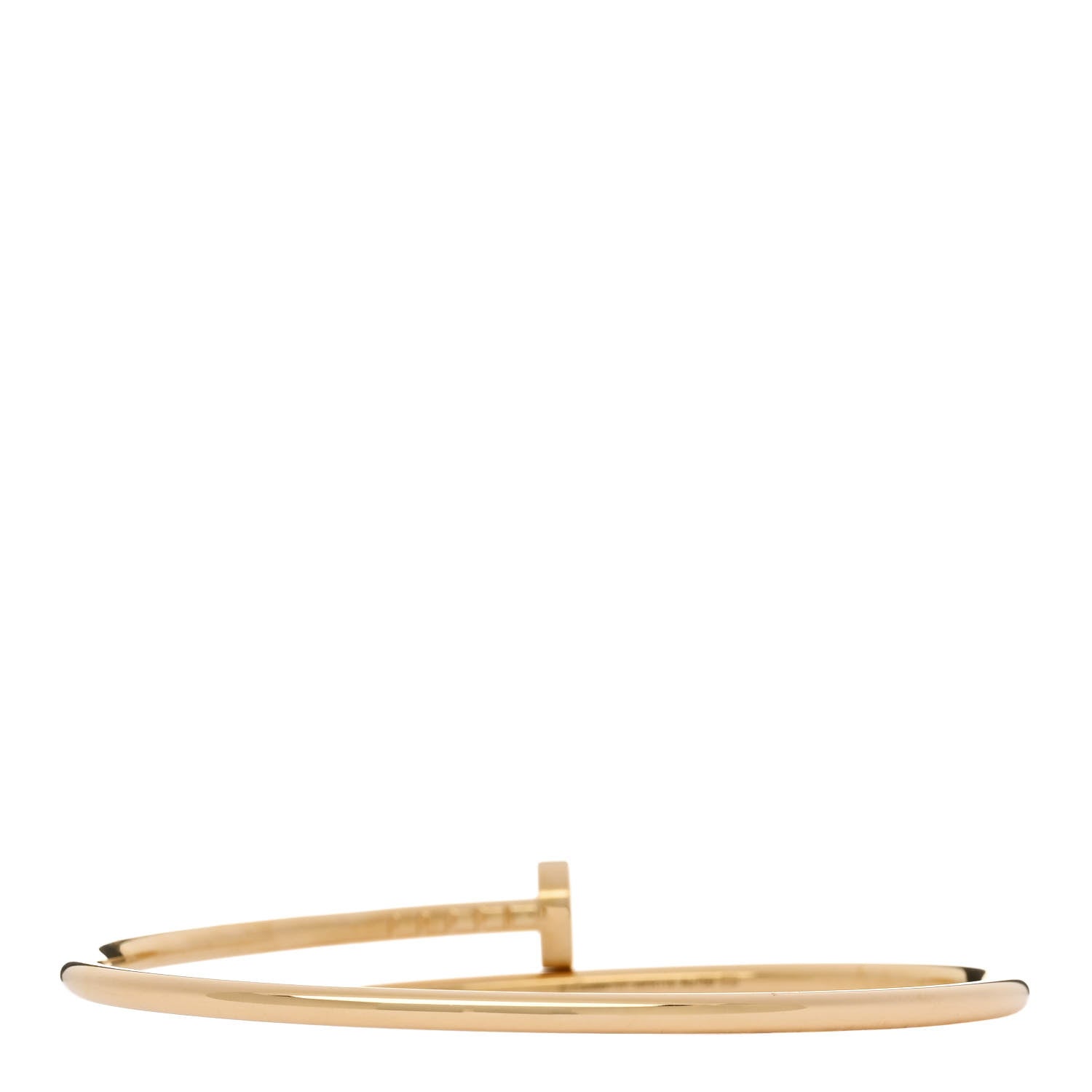 Cartier 18K Yellow Gold Small Juste Un Clou Bracelet 17 2 of 4