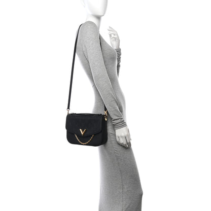 Louis Vuitton Calfskin Monogram Very Messenger Black 2 of 10
