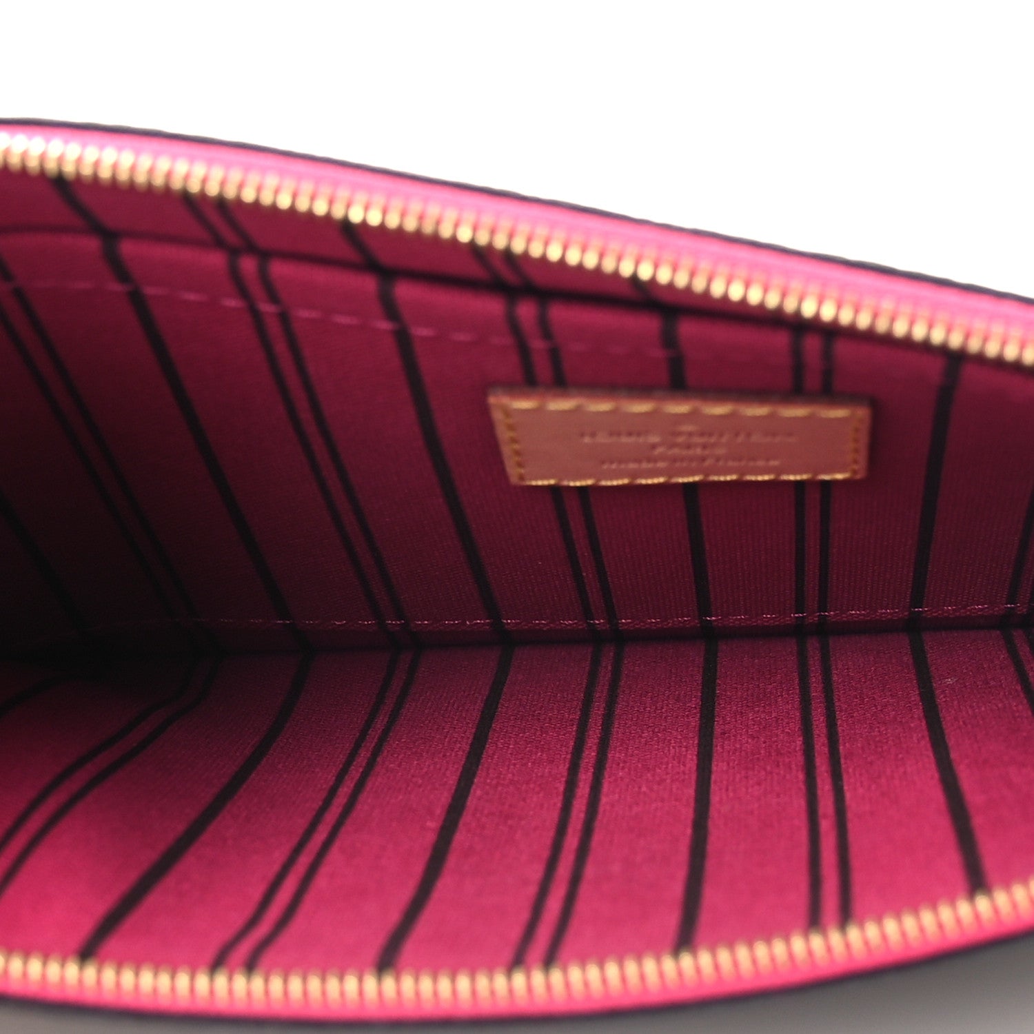 Louis Vuitton Monogram Neverfull MM GM Pochette Fuchsia 5 of 9