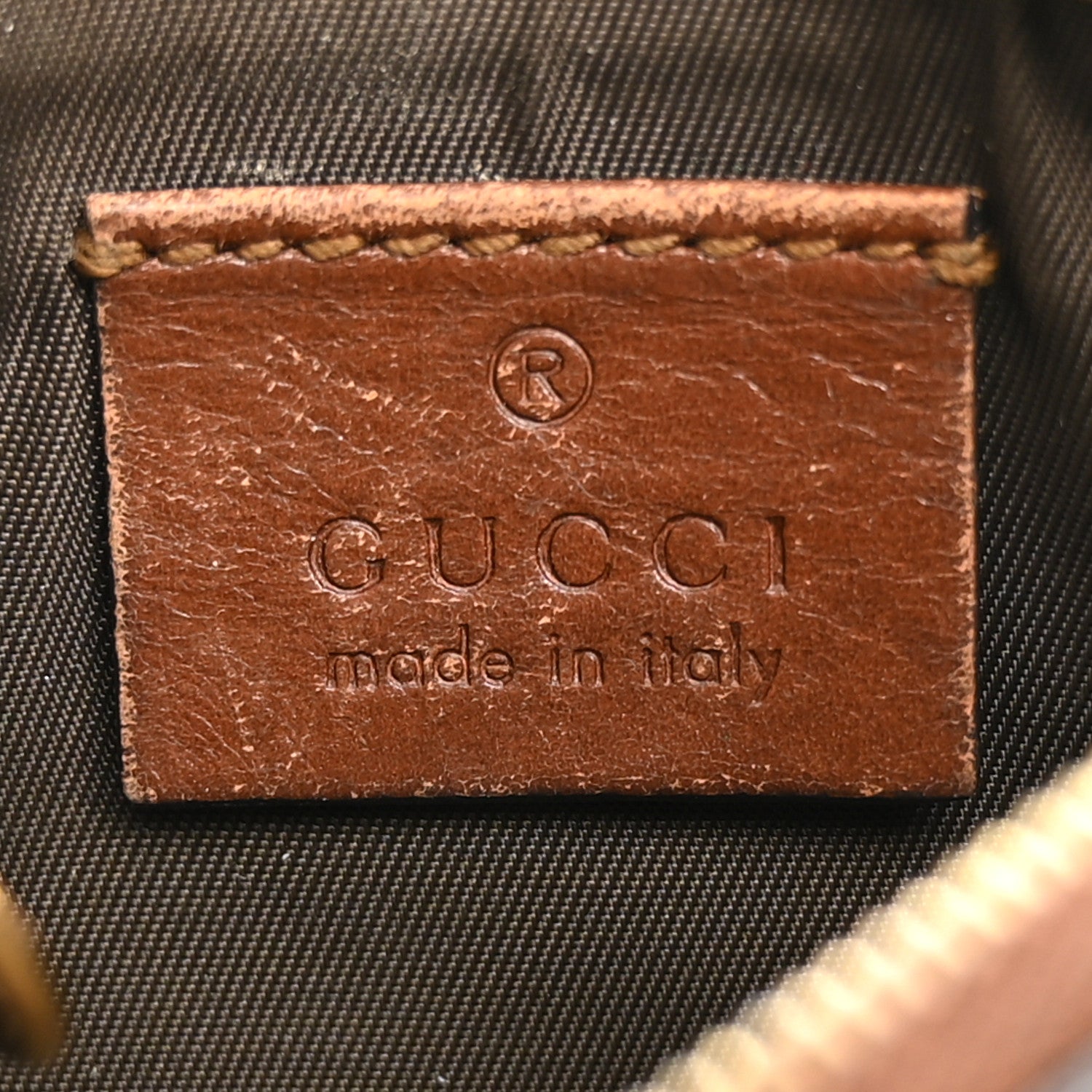 Gucci GG Supreme Monogram Key Case Beige Ebony Cuir 6 of 9