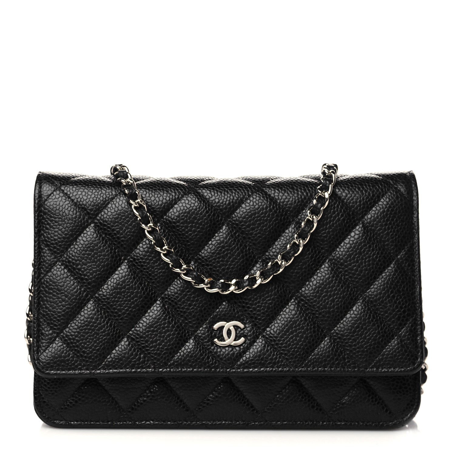 Chanel Caviar Quilted Wallet On Chain WOC Black 1 of 11