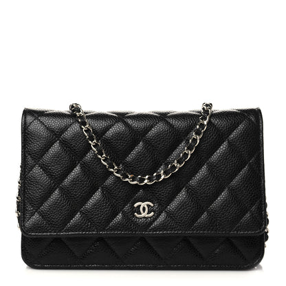 Chanel Caviar Quilted Wallet On Chain WOC Black 1 of 11