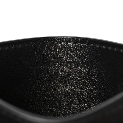 Celine Triomphe Canvas Card Holder Black 5 of 5